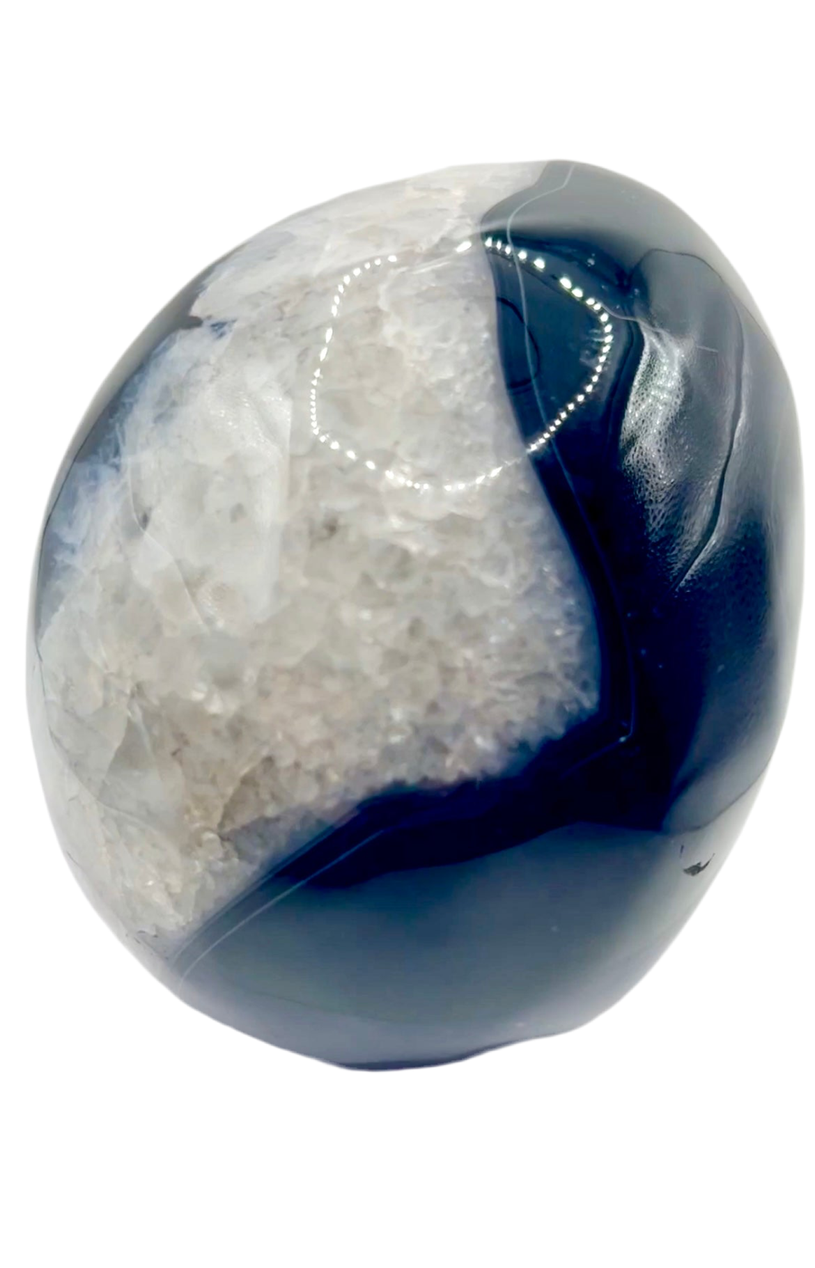 Black Agate Skull